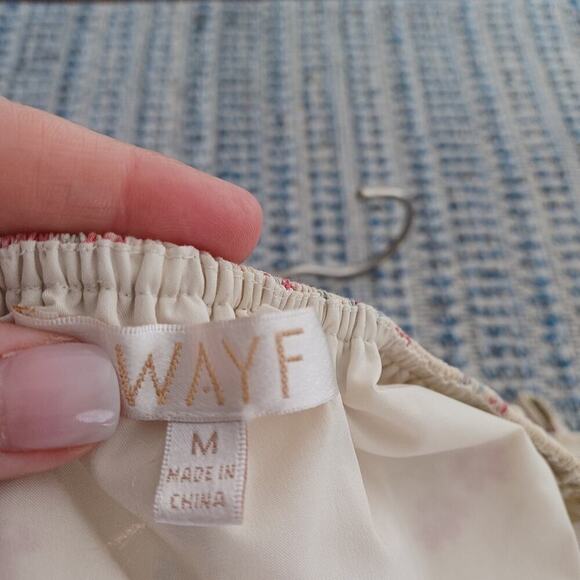 WAYF Whisper Pink Floral Midi Dress M NWT Cottagecore - Picture 14 of 14